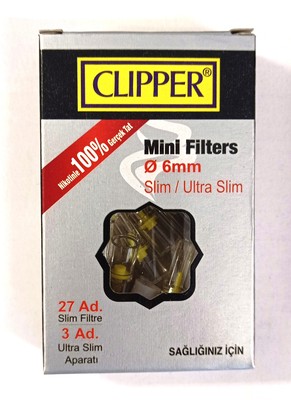 Снимка 1 за 360 броя (324 + 36) Филтри за Цигари Слим + Ултра Слим (6 мм + 5.5 мм) CLIPPER