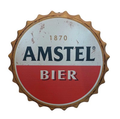 Снимка 1 за AMSTEL Метална Декорация за Стена