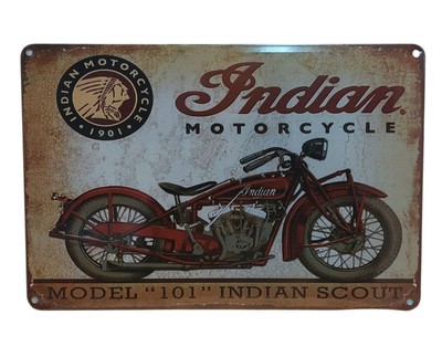 Снимка 1 за INDIAN MOTORS Метална Табела