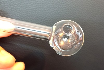 Снимка 2 за Стъклена Лула / Фифка 17 см