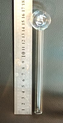 Снимка 3 за Стъклена Лула / Фифка 17 см