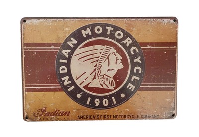 Снимка 1 за INDIAN MOTORS Метална Табела